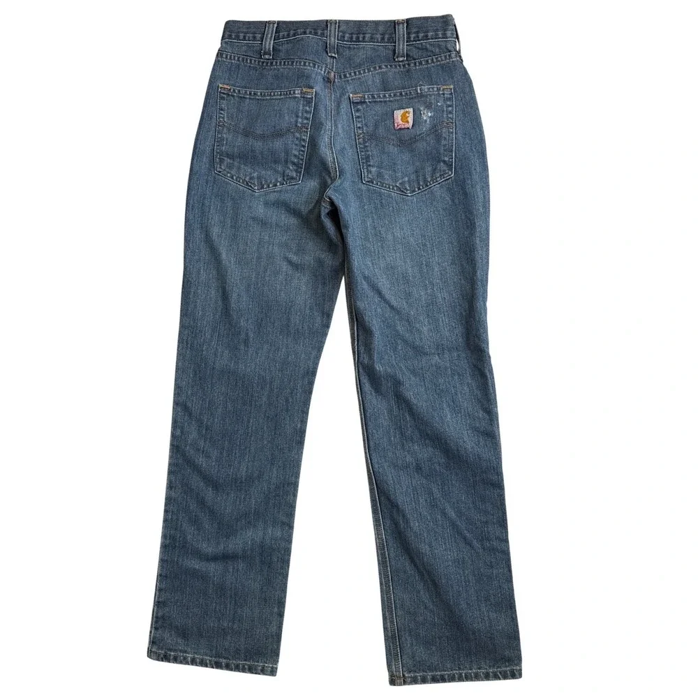 Carhartt Relaxed Fit Men's Medium Blue Denim Jeans‎ Size 32x32